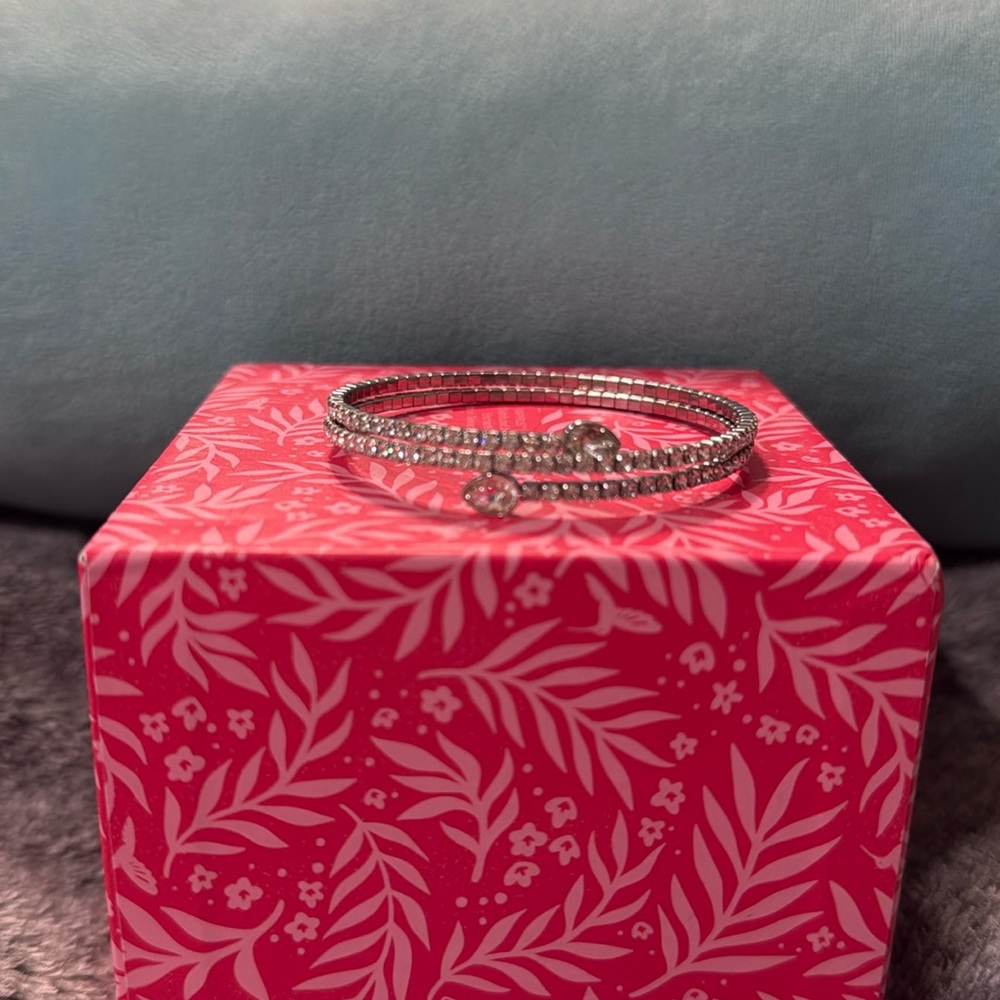 Swarovski bangle wrap stretch bracelet.